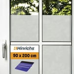 Hinrichs Film Fenetre Anti Regard 90 x 200 cm - Film Occultant Fenêtre en Mat - Protection Anti Regard -Film Fenetre Film Solaire Fenetre - Film Electrostatique Vitre Film Vitre Inclus Raclette