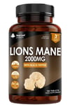 Lions Mane Mushroom Extract Supplement 2000mg - 180 High Strength Vegan Table...