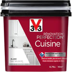 V33 Peinture de rénovation cuisine, Rénovation perfection® Blanc mat 750ml