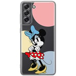 ERT GROUP Coque de téléphone Portable pour Samsung S21 FE Original et sous Licence Officielle Disney Motif Minnie 078 Parfaitement adapté à la Forme du téléphone Portable, partiel imprimé