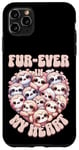 Coque pour iPhone 11 Pro Max Fur-ever in My Heart Kawaii Paresseux Cœur