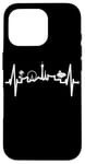 Coque pour iPhone 16 Pro La silhouette Las Vegas battement coeur Nevada Sin City USA