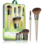 EcoTools Interchangeables™ Daily Essentials Makeup børste sæt med etui 5 stk.