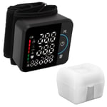 Wrist Blood Pressure Monitor Digital LED Display Rechargeable Automatic BP