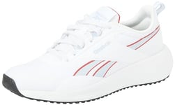 Reebok Women's LITE Plus 4 Sneaker, FTWWHT/PALBLU/VECRED, 4 UK