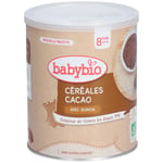 BABYBIO CÉRÉALES - Céréale infantile instantanée bio pour nourrisson 2ème âge, cacao. b 220 g