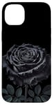 Coque pour iPhone 14 Plus Rose noire gothique pour fille - Pour la Saint-Valentin, Halloween