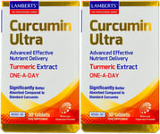 Lamberts Curcumin Ultra Turmeric Extract 30 Tablets X 2