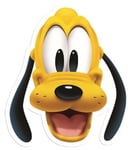 Pluto Disney Single 2D Card Fun Face Mask. Great for Children's Parties & Events