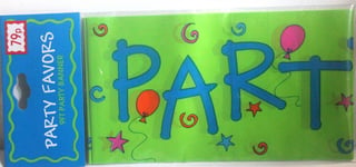 Party banner, 9ft long, 2 for £1.39 Birthday celebration congratulations plastic