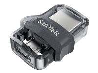SanDisk Ultra Dual M3.0 - USB flash-enhet - 16 GB - USB 3.0 / micro USB