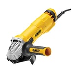 DEWALT - Meuleuse d'Angle - DWE4237-QS - Meuleuse avec Protection Anti-Redémarrage, Carter de Protection et Poignée Latérale Multi-Positions - Lame Ø125mm - Régime à Vide 11500 tr/min - 1400W