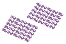 DIGITUS Clips de Couleur pour câbles Patch RJ45 - Organisation par Couleur des câbles réseau - 100 pièces - pour câbles LAN Cat 5e, Cat 6 & Cat 6A - AWG 24/7 à 27/7 - Violet