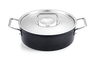 Fissler Adamant Cocotte En Aluminium (24 cm, 3,1 l) Sautoir Avec Revêtement Antiadhésif, Avec Couvercle Métallique, Compatible Induction