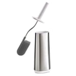 Joseph Joseph Bathroom Flex Smart D Toilet Brush with Holder - Stainless Steel