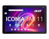 ACER Iconia Tab P11, Tablette Tactil 11'' 2K WUXGA IPS avec Portfolio Case (MediaTek MT8781, RAM 8 Go, SSD 128 Go, Bluetooth, USB-C, Wi-FI, MicroSD, Android 14), Tablette Noir Finition Métal
