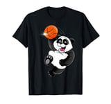 Basketball Panda Slam Dunk Funny Kids Adults Sports T-Shirt