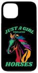 iPhone 13 Just a Girl who Loves Horses for Horse Loving women girls Case