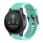 Garmin Fenix 5S Kuvioitu Pehmeä Silikooni Vaihdettava Kellon Ranneke - Cyaani Vihreä