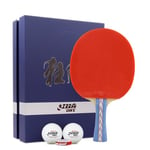 AMIRDE Double Happiness DHS Raquette de ping-Pong Professionnelle – Raquette de Tennis de Table avec étui de Transport – Caoutchouc approuvé ITTF pour Tournoi – Meilleure Raquette de Tennis de Table