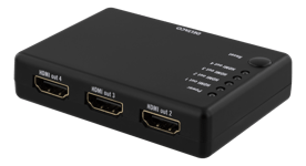 HDMI splitter - 1st HDMI in - 4st HDMI ut - 4K - Svart