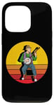 Coque pour iPhone 13 Pro Lecteur banjo Sunset Music Lover