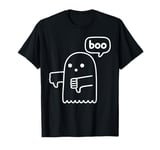 Funny Thumbs Down Ghost Screaming Boo Disapproval T-Shirt