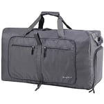 ehsbuy Sac de Voyage 100L Pliable de Grand Capacité Sac Voyage Homme et Femme avec des Chaussures Compartiment Poche étanche Sac de Sauna Vacances Sport Gym Nuit Sac de Voyage