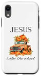 Coque pour iPhone XR 2024 Automne et Automne Jésus Take The Wheel Vintage Christian