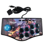 Contrôleur De Jeu D'arcade Rétro À Bascule, Joystick Usb Pour Ps2/Ps3/Pc/Android Smart Tv, Vibrateur Intégré, Joystick À Huit Directions