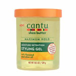 2 x Cantu Shea Butter Maximum Hold Moisture Retention Styling Gel Flaxseed 524g