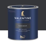 Peinture Valentine murs et boiseries Dulux Valentine noir clair obscur velouté mat 0,5L