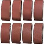 Bande Abrasive 100X610 mm- Grains 2 X 40/60 /80/120/150/180/240/320 Bande de Ponceuse pour le Ponçage, le Polissage et le Dépoussiérage, Idéale pour