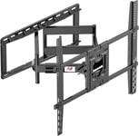 Heavy Duty Tv Support Mural, Support Tv À Deux Bras Pour La Plupart Des Tvs Oled Lcd Led 75-110 Pouces Compatibles Vesa Jusqu'À 91Kg Support Mural Sp5