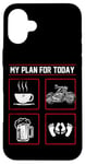 iPhone 16 Plus Classic Motorcycle Biker Plan For Today Coffee Beer Case