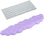 Repose-Poignet Pour Clavier,Nuage Doux Repose-Poignet,Support Poignet De Clavier Ergonomique,Antidérapante,Repose-Poignet Mousse À Mémoire Pour Soulage Les Douleurs Aux Mains,Violet