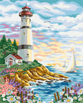 wxxxj Puzzle Adulte 1000 Pièces Puzzle Classique 3D Puzzle Bricolage- Phare à Voile au Bord de la mer Jouet en Bois Puzzles Cadeau Unique Art Mural Décor à La Maison -50x75cm