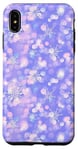 iPhone XS Max Pink & Purple Mosaic Aura Snowflakes Holiday Winter Pattern Case