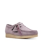 Clarks Wallabee 26173244 Womens Purple Oxfords & Lace Ups Casual Shoes