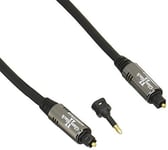 AUDIOTRAK glass fiber OPTICAL Digital Cable GlassBlack 2 plus 1.0 m