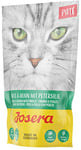 JOSERA Pâtée canard & poulet au persil (16 x 85 g) | Sachets fraicheur pour chat avec de l'huile de saumon | Sans céréales | Nourriture humide Super Premium pour chat adulte | Lot de 16