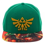 THE LEGEND OF ZELDA TRIFORCE SNAPBACK CAP WITH GANON PRINTED VISOR