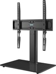 BONTEC Universal Table Top Pedestal TV Stand with Bracket for 26”-55” TVs-Height