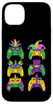 Coque pour iPhone 14 Plus Mardi Gras Manette de Jeu Vidéo Jester Chapeau Gamers Enfants