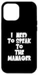 Coque pour iPhone 12 Pro Max J'ai besoin de parler au directeur - Karen Funny Meme - Stars