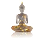 Statue de Bouddha - Sculpture chinoise Feng Shui - Sculpture porte-bonheur - Décoration d'intérieur - Ornements de chambre - Série cadeau - Pendule zen - Statue de Bouddha assis - Statue de Bouddha en