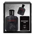 EVAFLORPARIS Whisky Black OP Coffret pour Homme Eau de Toilette 100 ml + Miniature 7.5 ml + Parfum de Voyage 20 ml Vaporisateur Spray Parfum Homme 127.5 ml