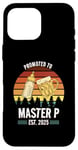 Coque pour iPhone 16 Pro Max Funny New Grandpa Design - Promoted to Master P 2025