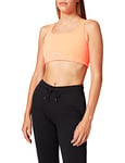 Nike CZ7213-854 Swoosh AIR Bra Sports Bra Womens Bright Mango/Bright Mango/(Reflective silv) XL