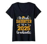 Womens Proud Daughter of a Class of 2025 Graduate Senior 25 V-Neck T-Shirt